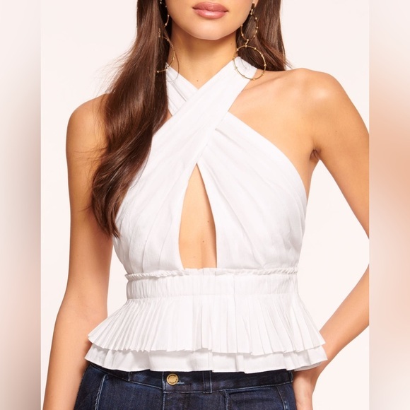 Ramy Brook Grace Cutout Halter Tank Top - Picture 2 of 4